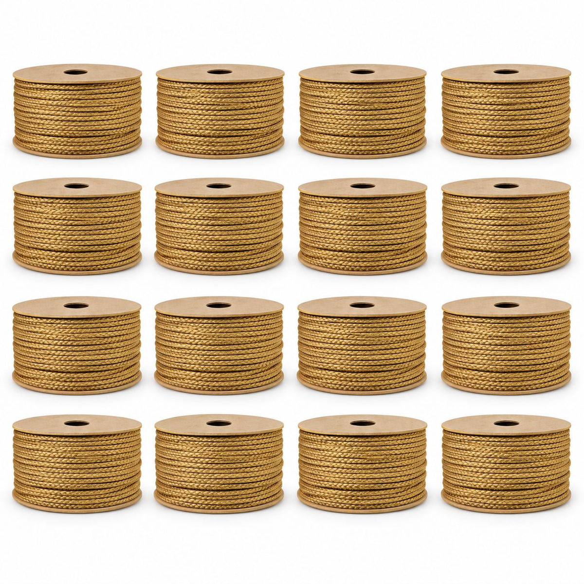 Golden Blouse Dori Pack of 16 Rolls | Braided Tie Cord for Blouse Back, Lehenga, Kurti & Ethnic Wear