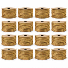 Golden Blouse Dori Pack of 16 Rolls | Braided Tie Cord for Blouse Back, Lehenga, Kurti & Ethnic Wear