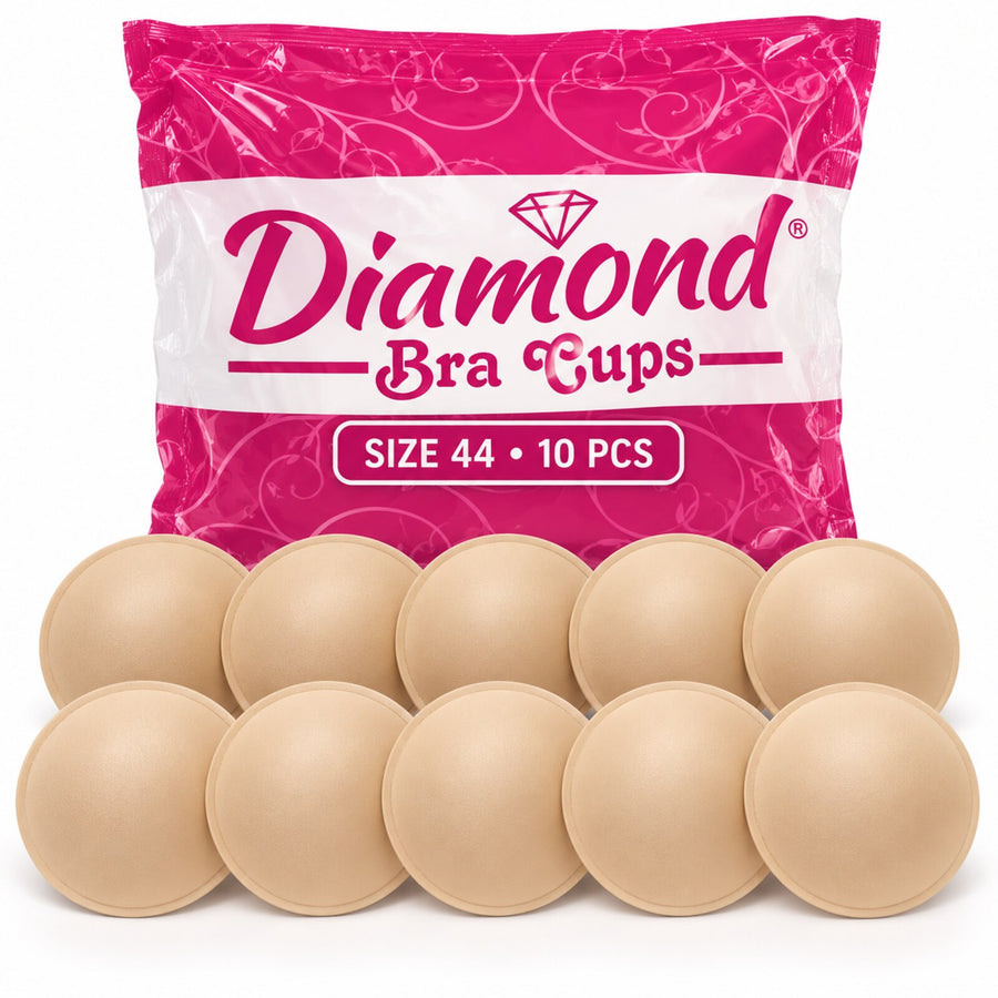 Diamond Bra Cups Size 44 | Blouse Padding Cups for Stitching | Pack of 10 Pieces (5 Pairs)