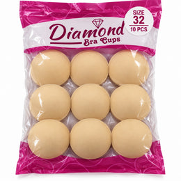 Diamond Bra Cups Size 32 | Blouse Padding Cups for Stitching | Pack of 10 Pieces (5 Pairs)