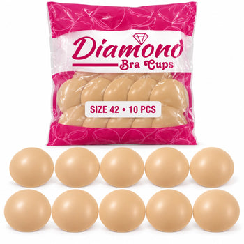 Diamond Bra Cups Size 42 | Blouse Padding Cups for Stitching | Pack of 10 Pieces (5 Pairs)