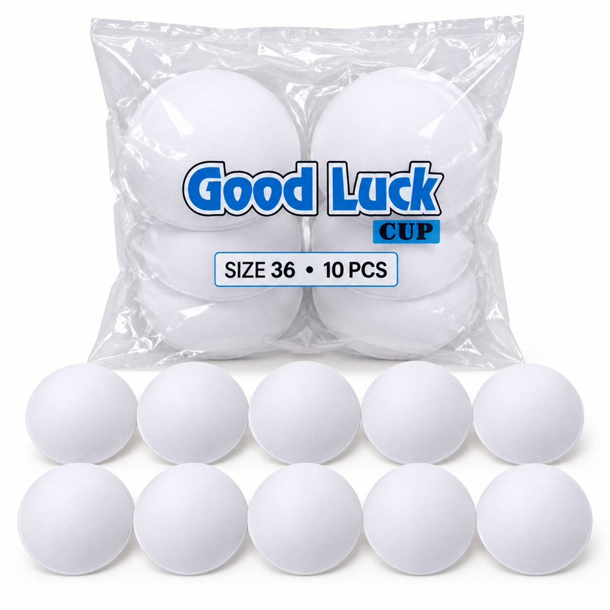 Good Luck Bra Cups Size 36 White | Blouse Padding Cups for Stitching | Pack of 10 Pieces (5 Pairs)