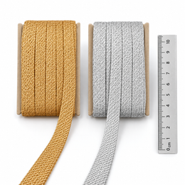 Golden & Silver Decorative Piping Tape Combo for Blouse, Saree & Lehenga – 18 Meter Each, Pack of 2