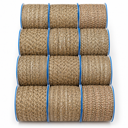 Champagne Gold Assorted Designer Lace Border for Saree, Blouse & Dupatta – 9 Meter Each, Pack of 12