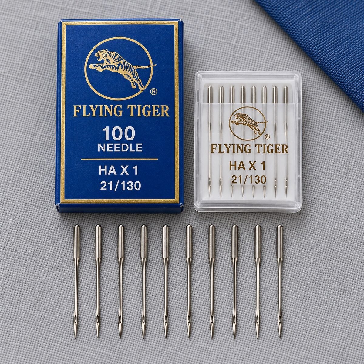 Flying Tiger HA×1 21/130 Sewing Machine Needles – 100 Needle Box