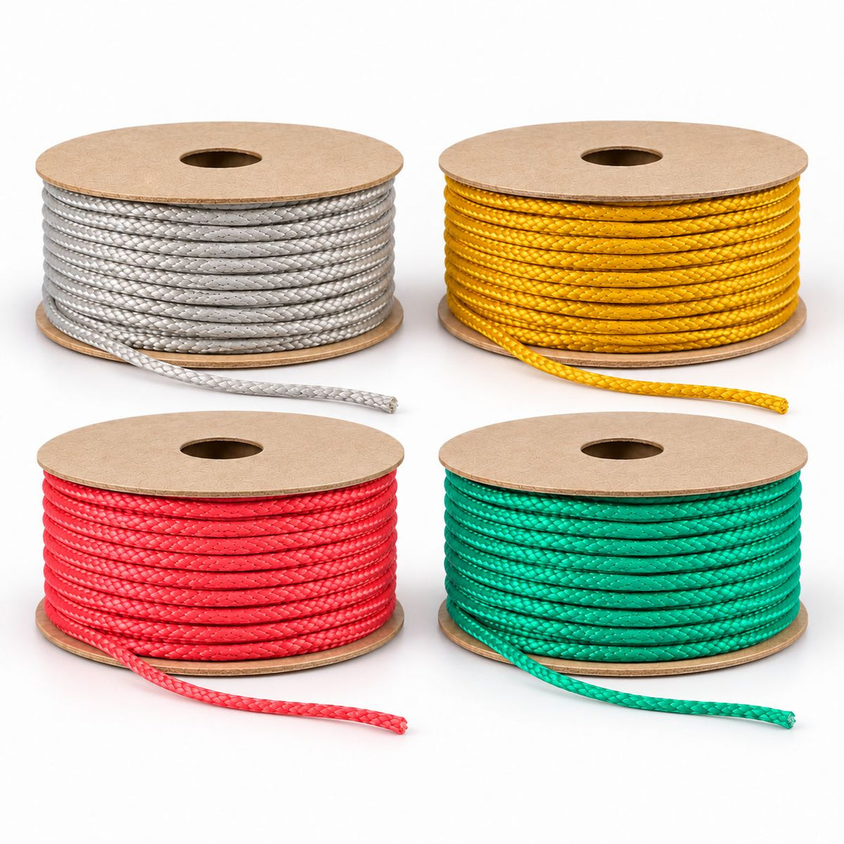 Blouse Dori Pack of 4 Colours | Silver, Yellow, Coral Pink & Turquoise Braided Tie Cord for Blouse Back & Lehenga