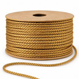 Golden Blouse Dori Pack of 16 Rolls | Braided Tie Cord for Blouse Back, Lehenga, Kurti & Ethnic Wear