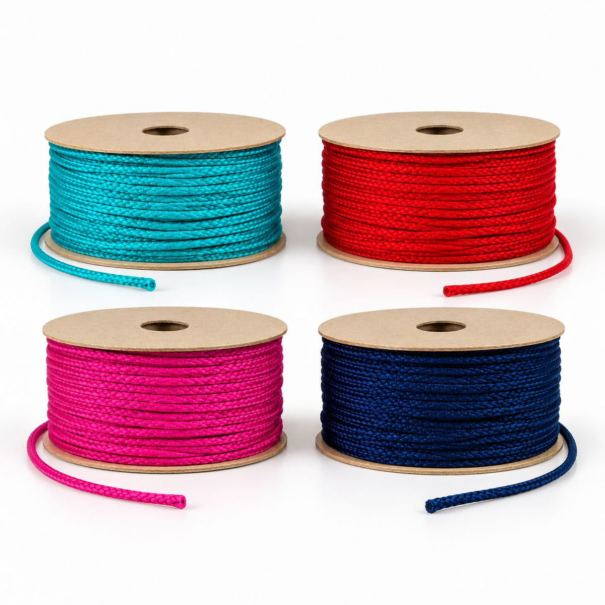 Blouse Dori Pack of 4 Colours | Sky Blue, Red, Rani Pink & Navy Blue Braided Tie Cord for Blouse Back & Lehenga