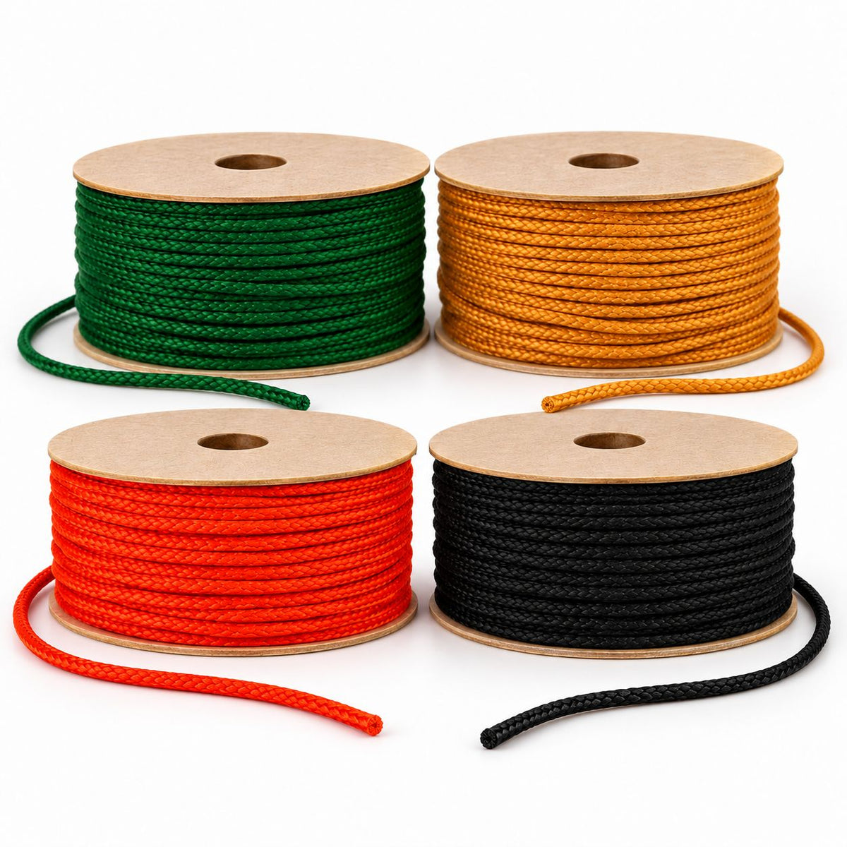 Blouse Dori Pack of 4 Colours | Green, Golden, Orange & Black Braided Tie Cord for Blouse Back & Lehenga
