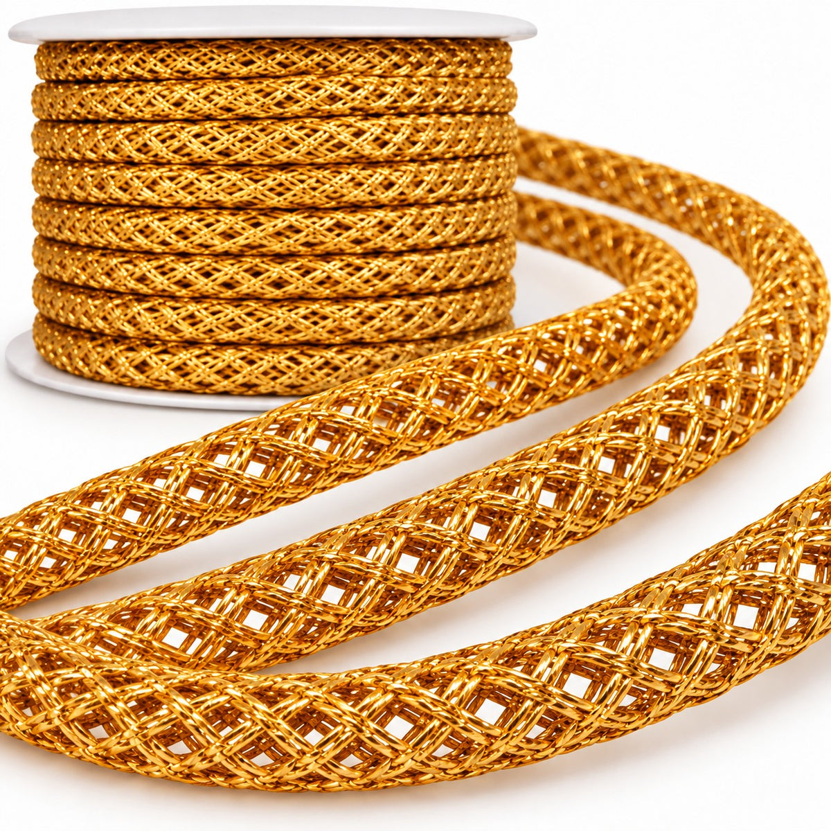 Golden Lehenga Dori | Decorative Braided Cord for Lehenga, Blouse, Saree & Ethnic Wear