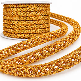 Golden Lehenga Dori | Decorative Braided Cord for Lehenga, Blouse, Saree & Ethnic Wear