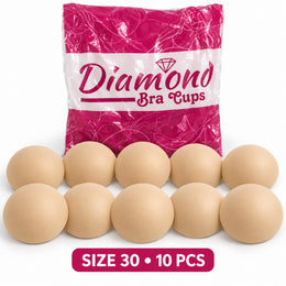 Diamond Bra Cups Size 30 | Blouse Padding Cups for Stitching | Pack of 10 Pieces (5 Pairs)
