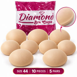Diamond Bra Cups Size 44 | Blouse Padding Cups for Stitching | Pack of 10 Pieces (5 Pairs)