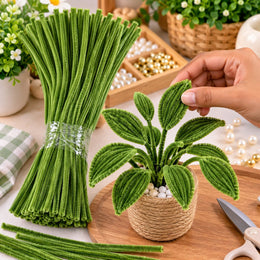 Olive Green Pipe Cleaner Chenille Stem for Craft & Decoration