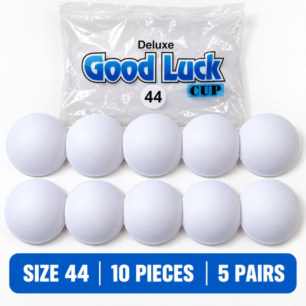 Good Luck Bra Cups Size 44 White | Blouse Padding Cups for Stitching | Pack of 10 Pieces (5 Pairs)