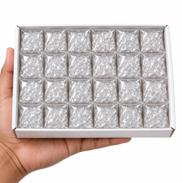 Transparent 2-Hole Blouse Buttons – Box of 24 Packets | Clear Sewing Buttons for Tailoring
