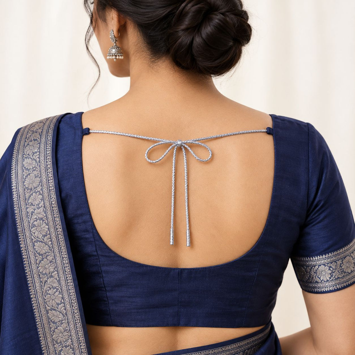 Silver Blouse & Lehenga Dori – Braided Decorative Cord | Pack of 16