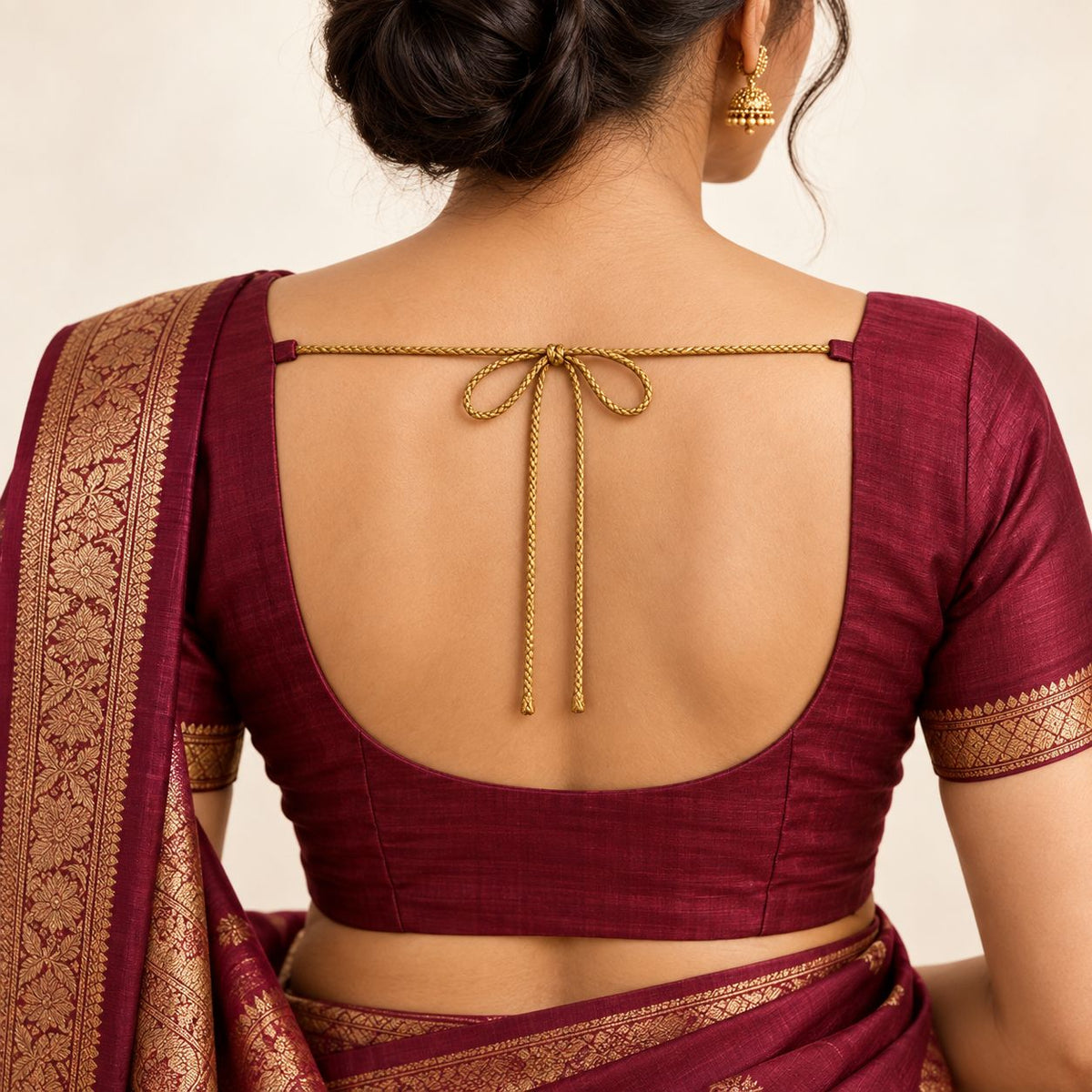 Golden Blouse Dori Pack of 16 Rolls | Braided Tie Cord for Blouse Back, Lehenga, Kurti & Ethnic Wear