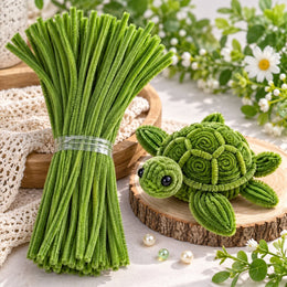 Olive Green Pipe Cleaner Chenille Stem for Craft & Decoration