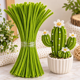 Mehndi Green Pipe Cleaner Chenille Stem for DIY Craft & Decoration