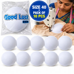 Good Luck Bra Cups Size 40 White | Blouse Padding Cups for Stitching | Pack of 10 Pieces (5 Pairs)