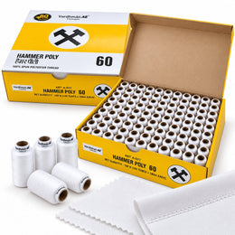 Vardhman AE Hammer Poly 60 White Sewing Thread Box | 100 Tubes x 180 Metres Each | 100% Spun Polyester Thread