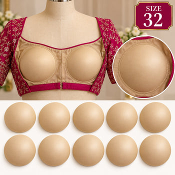 Diamond Bra Cups Size 32 | Blouse Padding Cups for Stitching | Pack of 10 Pieces (5 Pairs)