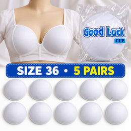 Good Luck Bra Cups Size 36 White | Blouse Padding Cups for Stitching | Pack of 10 Pieces (5 Pairs)