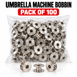 Umbrella Machine Metal Bobbin – Pack of 100 Pieces | Heavy Duty Sewing Machine Bobbins