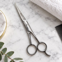 MEC Professional Hair Cutting Scissor 6.5 Inch | Stainless Steel Salon Scissors with Finger Rest