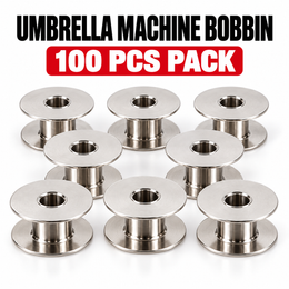 Umbrella Machine Metal Bobbin – Pack of 100 Pieces | Heavy Duty Sewing Machine Bobbins