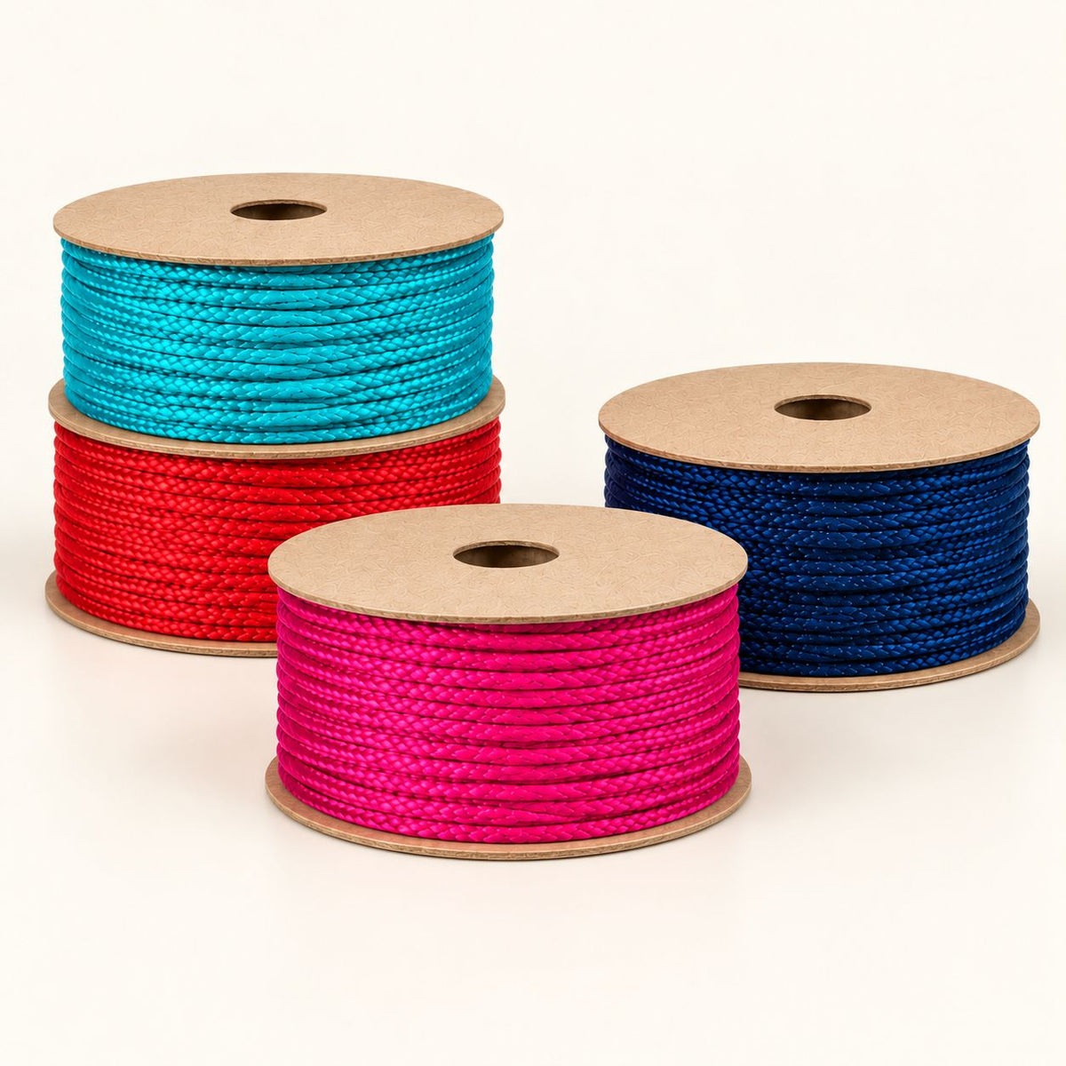 Blouse Dori Pack of 4 Colours | Sky Blue, Red, Rani Pink & Navy Blue Braided Tie Cord for Blouse Back & Lehenga