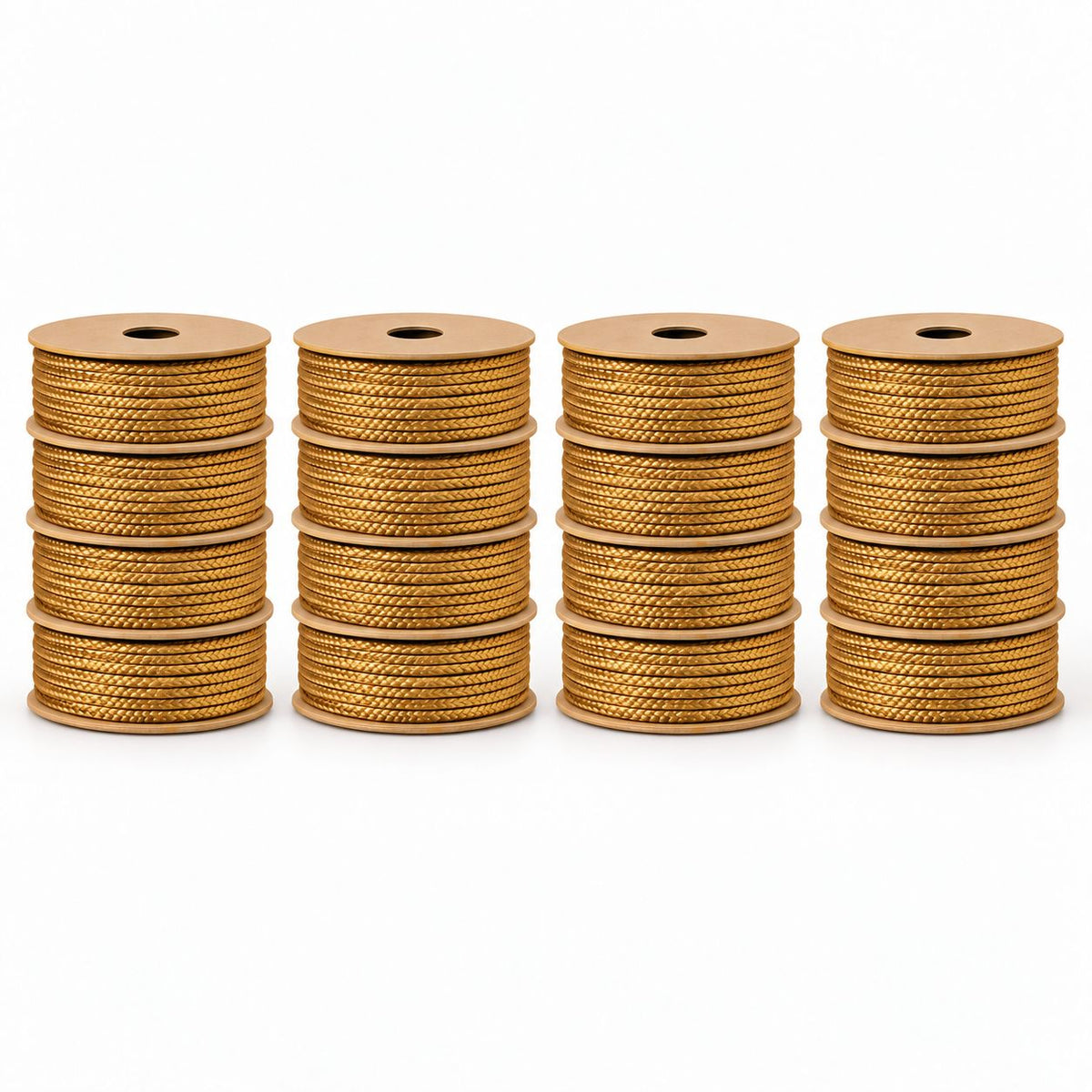 Golden Blouse Dori Pack of 16 Rolls | Braided Tie Cord for Blouse Back, Lehenga, Kurti & Ethnic Wear