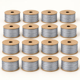 Silver Blouse & Lehenga Dori – Braided Decorative Cord | Pack of 16