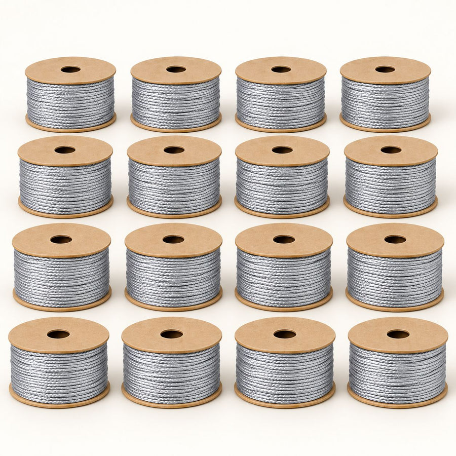 Silver Blouse & Lehenga Dori – Braided Decorative Cord | Pack of 16