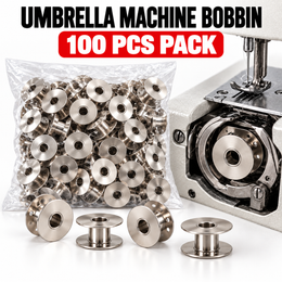 Umbrella Machine Metal Bobbin – Pack of 100 Pieces | Heavy Duty Sewing Machine Bobbins