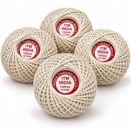 ITM India 12 Cord Cotton Thread 100g Each Pack of 4 | Crochet, Piping & Tailoring Thread