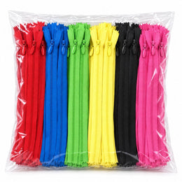 Women’s Dress & Garment Zippers – Multicolour Sewing Zip, Pack of 60 Pieces