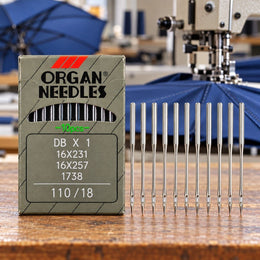 Organ DB×1 Industrial Sewing Machine Needles Size 18/110 – Pack of 10 Pieces