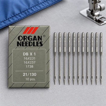 Organ DB×1 Industrial Sewing Machine Needles Size 21/130 – Pack of 10 Pieces