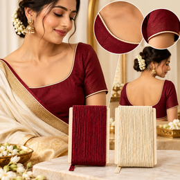 Maroon Cream Decorative Piping Dori Combo for Blouse, Saree, Kurti & Dress Finishing | 18 Meter Each Roll | Pack of 2