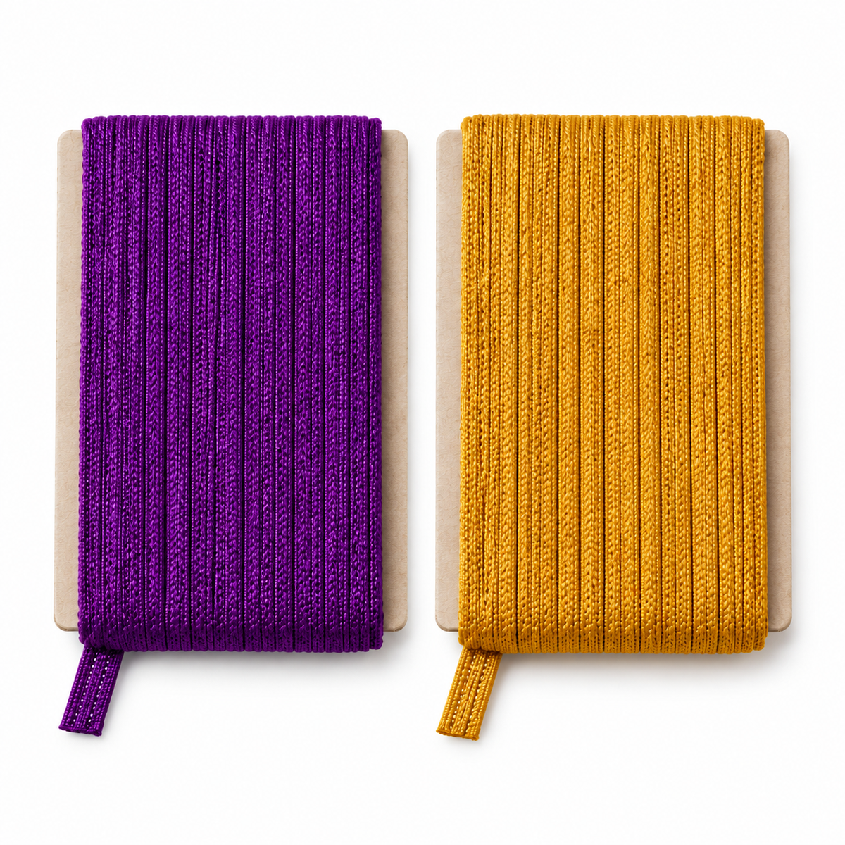 Purple & Golden Piping Dori Combo for Blouse, Saree & Lehenga – 18 Meter Each, Pack of 2