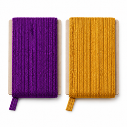 Purple & Golden Piping Dori Combo for Blouse, Saree & Lehenga – 18 Meter Each, Pack of 2