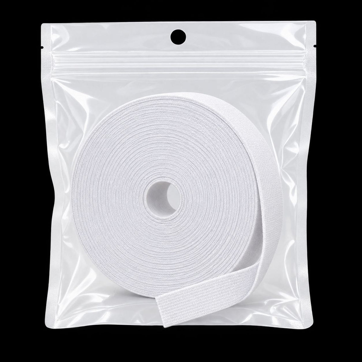 White Elastic Band 1 Inch (25.4 mm) – Stretchable Sewing Elastic for Waistband, Pajama, Skirt & Tailoring