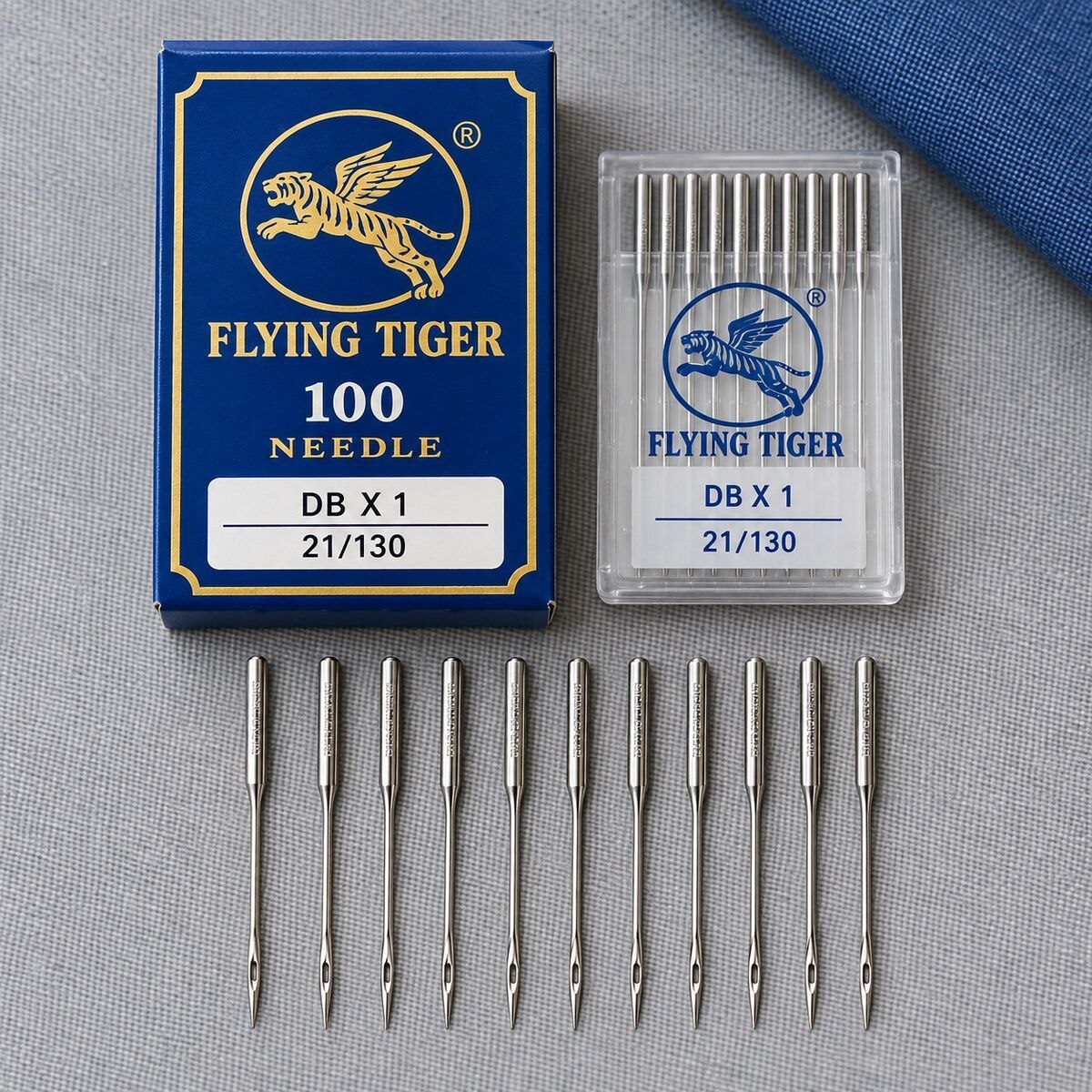 Flying Tiger DB×1 21/130 Industrial Sewing Machine Needles – 100 Needle Box