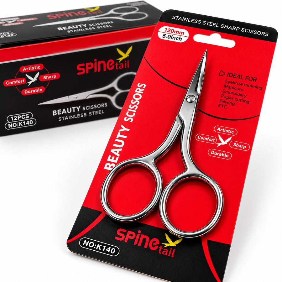 Beauty Scissors 5 Inch Stainless Steel Sharp Scissors | 120 mm | Pack of 12