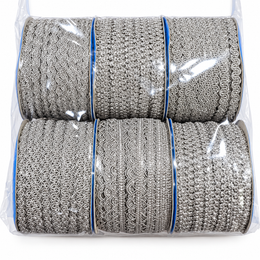 Silver Assorted Designer Lace Border for Saree, Blouse & Dupatta – 9 Meter Each, Pack of 12