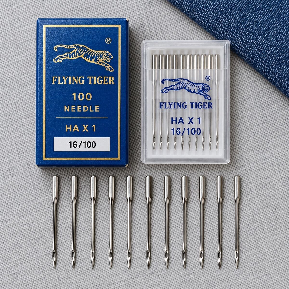 Flying Tiger HA×1 16/100 Sewing Machine Needles – 100 Needle Box