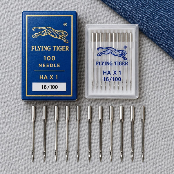 Flying Tiger HA×1 16/100 Sewing Machine Needles – 100 Needle Box