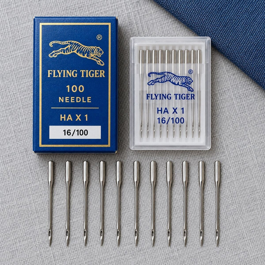 Flying Tiger HA×1 16/100 Sewing Machine Needles – 100 Needle Box